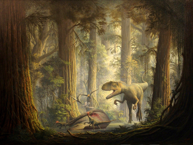 Illustration for article titled These Ferocious Dinosaur Wallpapers Will Rampage on Your Desktop